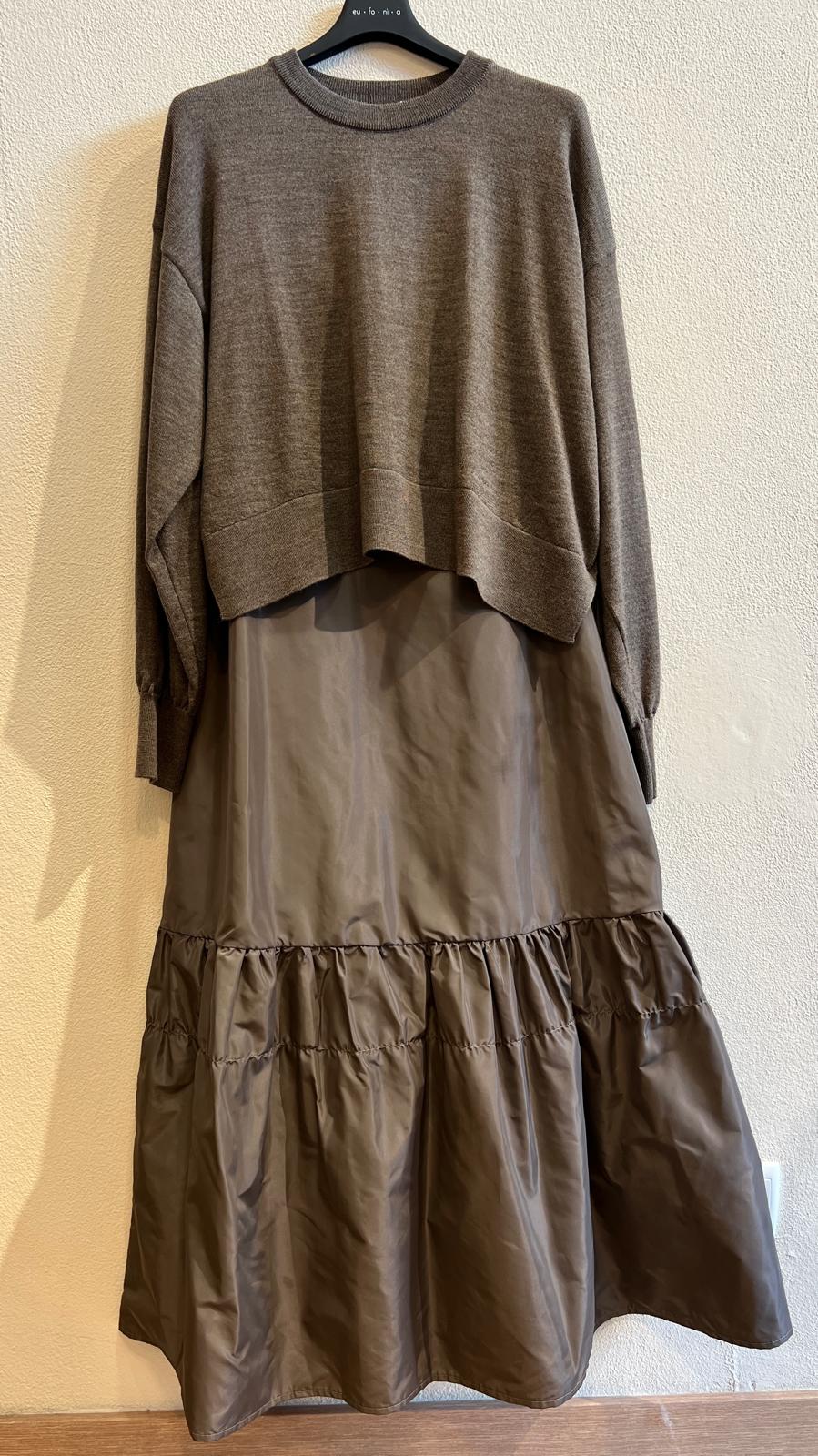 Vestido comprido c/ camisola - Eufonia