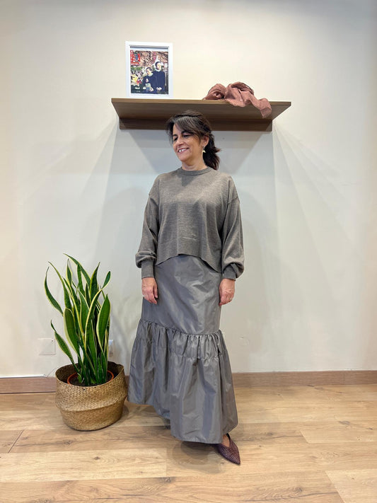 Vestido comprido c/ camisola - Eufonia