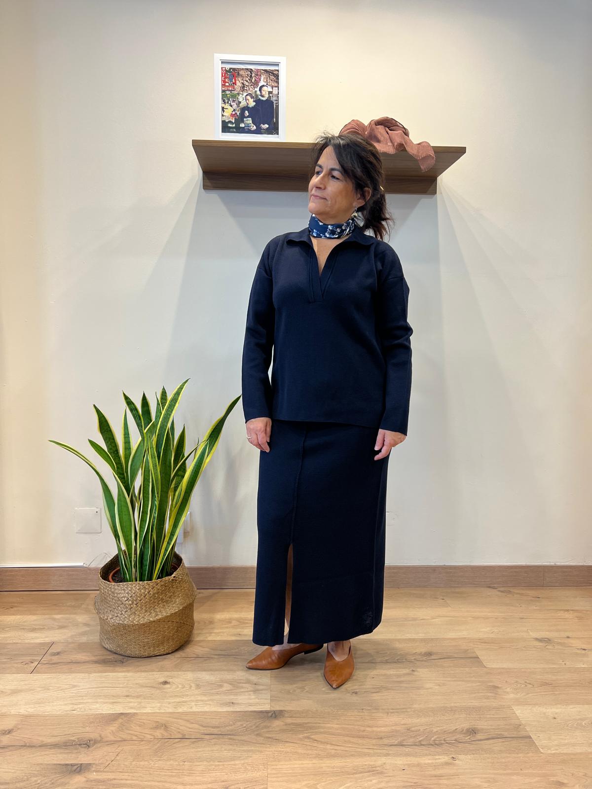 Camisola com gola virada - Maria Bellentani